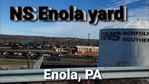 NS Enola yard and some train building at the north end
