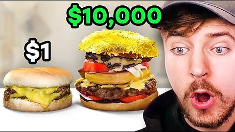 $1 Burger vs $10,000 Burger! {{{ Mr.Beast }}}