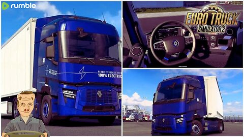 Test of the Renault electric truck in Euro truck Simulator 2