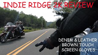 LONG TERM Review - Indie Ridge denim brown leather motorcycle leather gloves mens