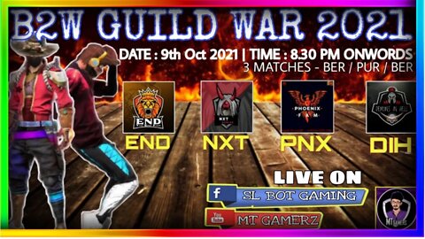 END VS NXT VS PNX VS DIH Classic War Tournament | ගැම්මට සෙට් වෙන්න |MT Gamers Live Sinhala