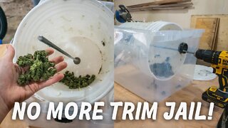 DIY Dry trimmer for under $20!!! Dry weed tumbler. Say goodbye to Trim jail.