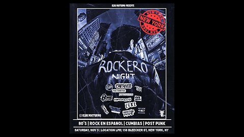 Klub Nocturno presents… Rockero Night at Le Poisson Rouge (NYC)