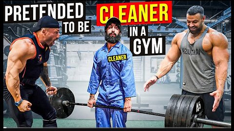 Elite Powerlifter Pretended to be a CLEANER | Gym Prank