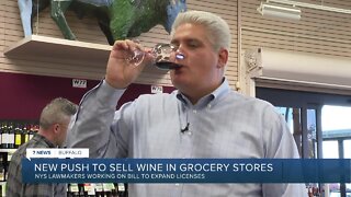 New push to sell wine in grocery stores