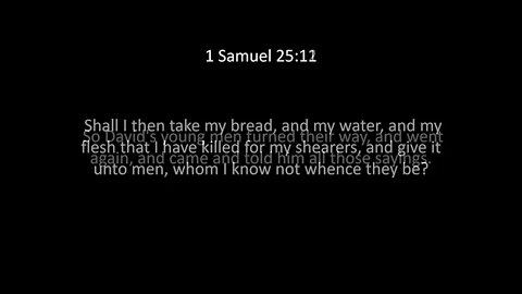 1st Samuel Chapter 25