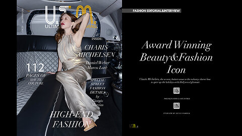 ULTIMATE TRENDY MAGAZINE FEATURES AWARD-WINNING BEAUTY & FASHION ICON CHARIS MICHELSEN ON THE COVER