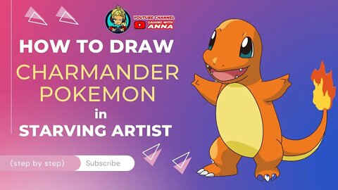 How To Draw Charmander Pokemon In Starving Artist (Step By Step)