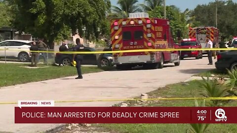 'Violent, savage' man connected to killings in West Palm Beach, Georgia, police say