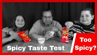 Spicy Takis Taste Testing and Challenge - Small Family Adventures