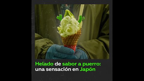 Elaboran helado de sabor a puerro en Japón