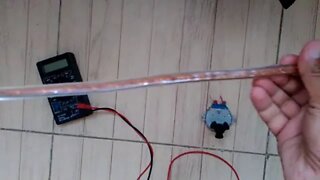 Live video. Light a 220 volts LED strip using microwave oven turntable motor