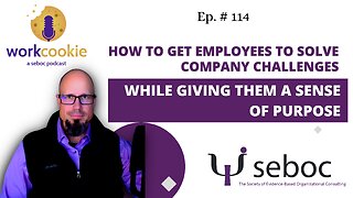 How To Get Employees to Solve Company Challenges, While Giving Sense of Purpose - Ep. 114 - SEBOC's WorkCookie Industrial/Organizational Psychology Show