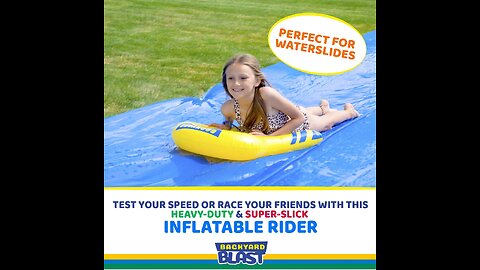 Read Buyer Reviews: Sponsored Ad - Backyard Blast Rider, Inflatable Body Board Slide Rider and...