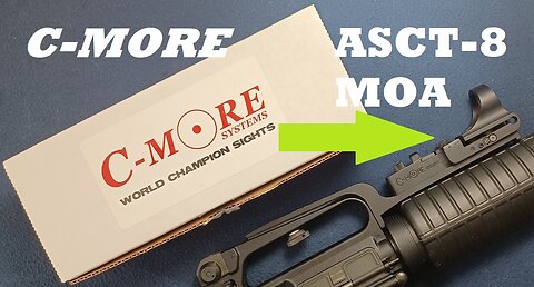 C-MORE SYSTEMS AR-15 Carry Handle Red Dot Sight, Scout, Model: ASCT-8 MOA