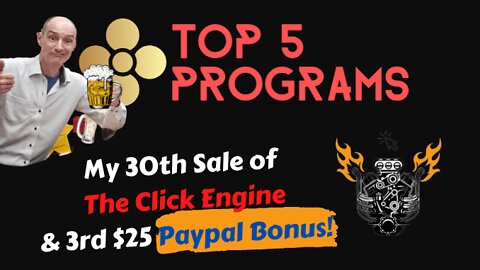 The Click Engine Review: 30th Sale & 3rd $25 Paypal Bonus From Jeff Aman