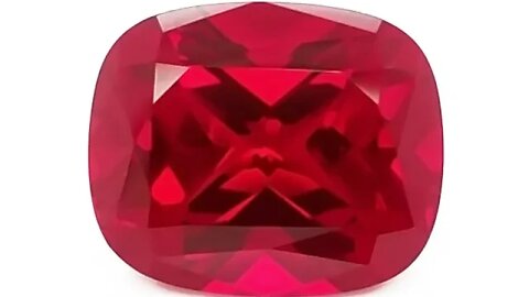 Chatham Created Antique Cushion Cut Ruby: Lab Grown Rectangular Cushion Cut Rubies