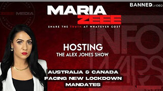 Maria Zeee Hosting the Alex Jones Show – Australia and Canada Facing New Lockdown Mandates