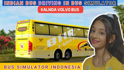 Bus Simulator Indonesia | Indian Traffic Mod Bussid Gameplay | Volvo B11R #volvo #busgame #bussid
