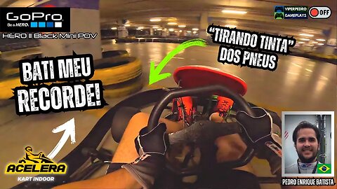 BATI MEU RECORDE PESSOAL no ACELERA KART SHOPPING CONTAGEM! | KART INDOOR (15/10/23)