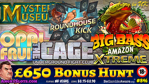 £650 SLOTS BONUS HUNT - 5 Doggy Dollars, The Cage, Big Bass Amazon Xtreme & more