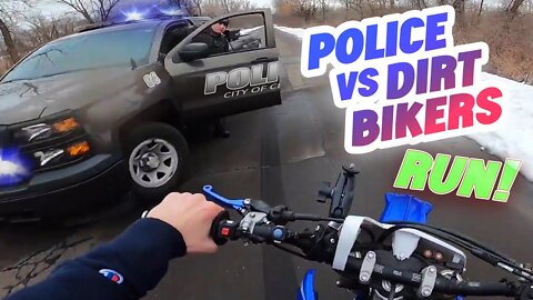 COPS VS DIRTBIKE!!! Police Chase Dirt Bikers