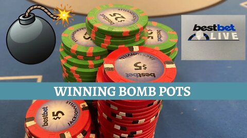 Huge Bomb Pots At Best Bet Live - Kyle Fischl Poker Vlog Ep 63
