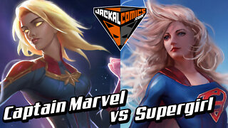 CAPTAIN MARVEL vs SUPERGIRL - Comic Book Battles: Who Would Win In A Fight?