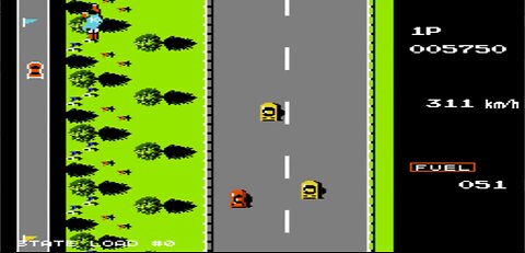 Road Fighter - Road 1 (1984 - NES Games)