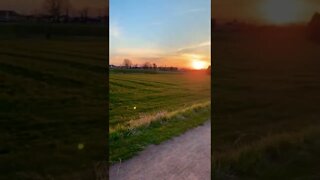 Sunset on the great Canadian trail