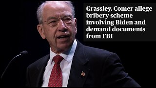 The FBI Is Targeting Christians - Senator Chuck Grassley Of Iowa