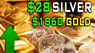 Silver Above $28! Gold Above $1860! Bitcoin Tumbles!