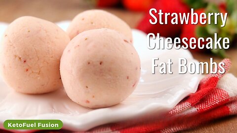 how to prepare Keto Strawberry Cheesecake Fat Bombs