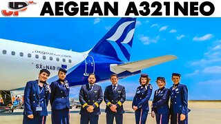 AEGEAN🇬🇷 Airbus A321NEO Athens Takeoff + Walkaround