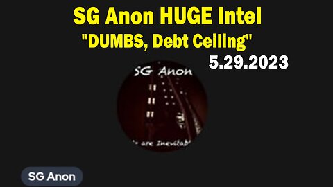 SG Anon HUGE Intel May 29: "DUMBS, Debt Ceiling"