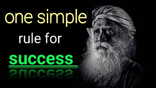 One simple rule for success|motivational speech