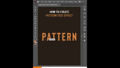 Adobe Illustrator Pattern Text Effect Tutorial 🔥🔥