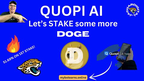 Quopi Ai Bot Trading - How to Stake DOGE from Exodus Wallet