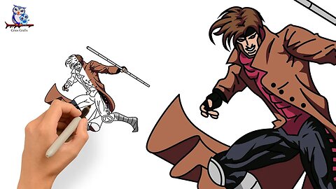 How to Draw Gambit - X-Men