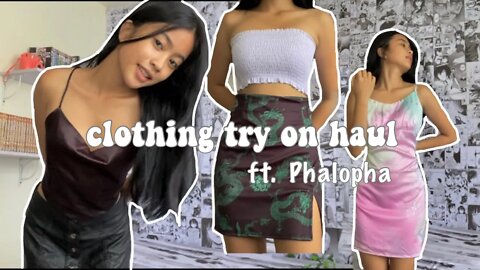 clothing try on haul ft. Phalopha