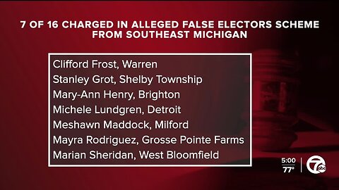 Michigan Attorney General's office charges 16 with felonies in 'false electors' plan