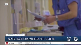 San Diego Kasier health care workers prepare to strike