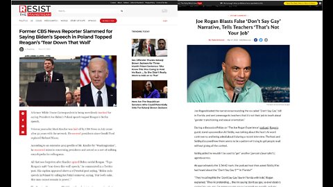 Former Reporter Mocked Saying Biden's Speech Topped Regan's & Joe Rogan BLASTS 'Don't Say Gay' Narra