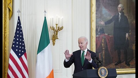 Biden's St. Patrick's Day Remarks Turn Into Gibberish, Irish Leader Helps Direct Him Off Stage