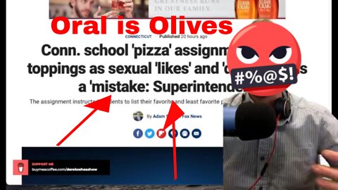 Connecticut 8th GRADE students were told to use PIZZA toppings as metaphors for SEX