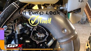 Oil Pump Leak Fixed (GPX Customer Service Rocks!)