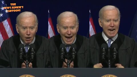 Biden's inspiring yelling at Commencement Ceremony.