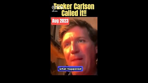 Tucker Carlson predicted the attempt on Trump's Life