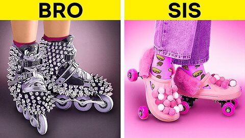 PINK 💗 or BLACK? 🖤|| Try these RAINBOW Feet Hacks by IRFANVIRK110