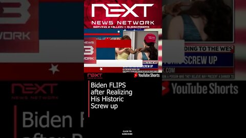 Biden FLIPS after Realizing His Historic Screw up #shorts